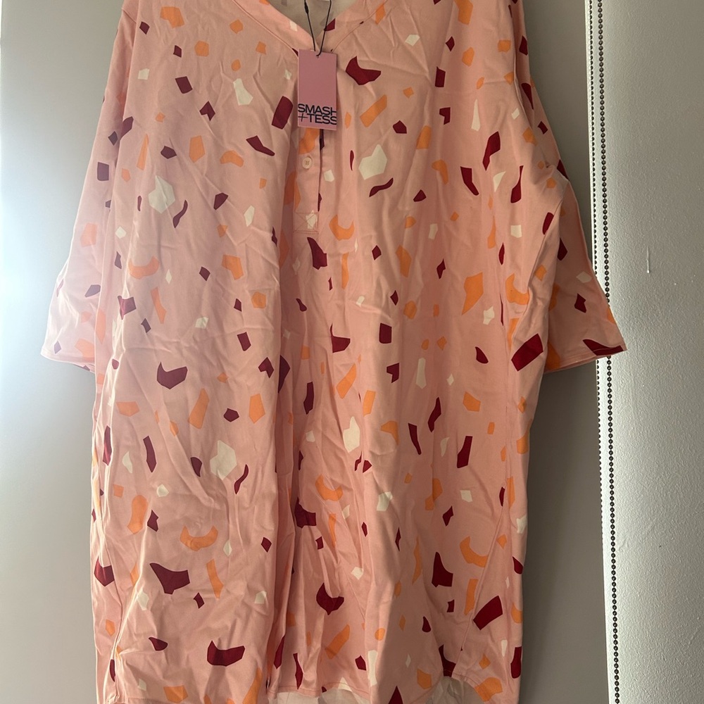 BNWOT Smash + Tess Pink and Multicolor Confetti Pajama Dress